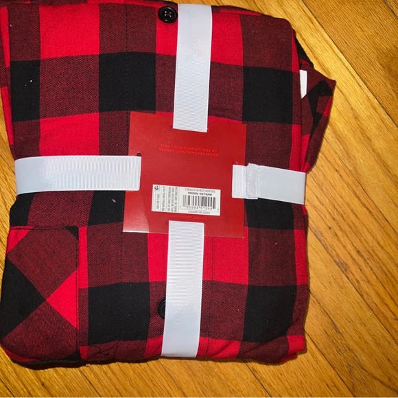 Wondershop Mens Red Buffalo Check Plaid 2pc Pajama Set - Red (Large) - Picture 7 of 8